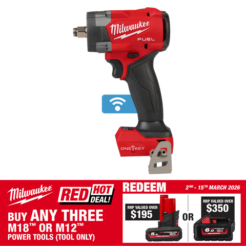 Milwaukee M18 FUEL ONE-KEY Torque Sense Impact Wrench 1/2in 18v - Bare Tool