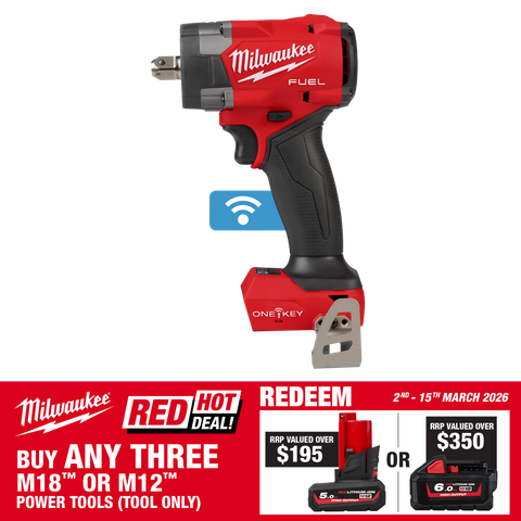 Milwaukee M18 FUEL ONE-KEY Torque Sense Impact Wrench 1/2in Mid 18v - Bare Tool