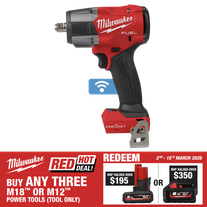 Milwaukee M18 FUEL ONE-KEY Torque Sense Impact Wrench 1/2in Mid Pin 18v - Bare T