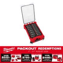 Milwaukee SHOCKWAVE Deep Impact Socket Set 1/2in Dr 16pc Metric with PACKOUT