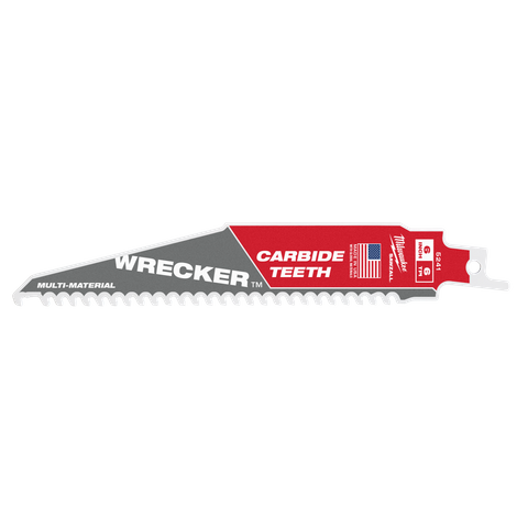 Milwaukee WRECKER Recip Blade 150mm 6in 6TPI 1pk