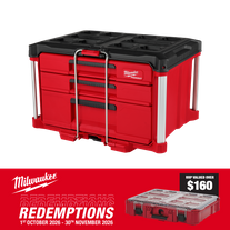Milwaukee PACKOUT 3 Drawer Tool Box Multi Depth
