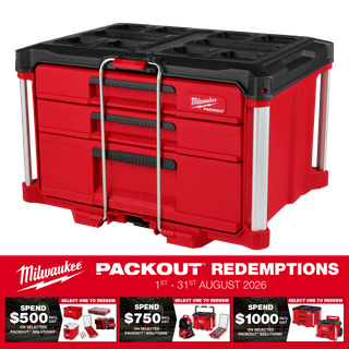 Milwaukee PACKOUT 3 Drawer Tool Box Multi Depth