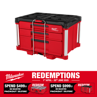 Milwaukee PACKOUT 3 Drawer Tool Box Multi Depth