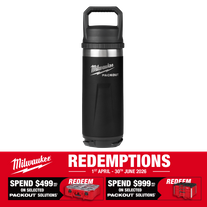 Milwaukee PACKOUT Bottle with Chug Lid 532ml Black