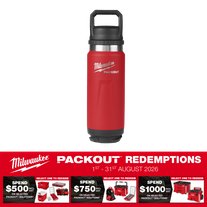 Milwaukee PACKOUT Bottle with Chug Lid 710ml Red