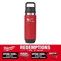 Milwaukee PACKOUT Bottle with Chug Lid 710ml Red