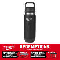 Milwaukee PACKOUT Bottle with Chug Lid 710ml Black