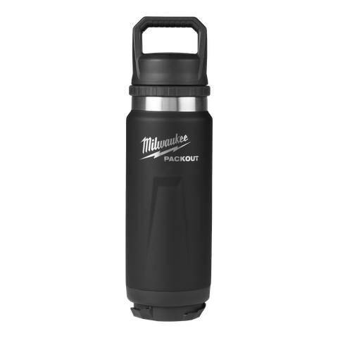 Milwaukee PACKOUT Bottle with Chug Lid 710ml Black