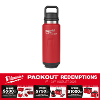 Milwaukee PACKOUT Bottle with Chug Lid 1064ml Red