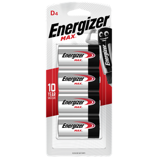 Energizer Max D Battery 4pk