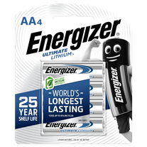 Energizer Ultimate Lithium AA Battery 4pk