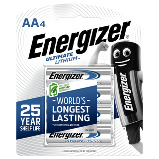 Energizer Ultimate Lithium AA Battery 4pk