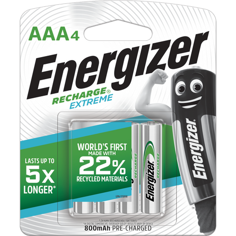 Energizer Recharge AAA Battery 4pk