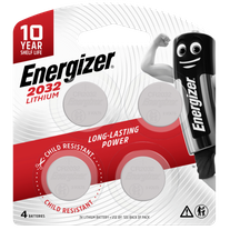 Energizer Lithium Coin Battery CR2032 4pk