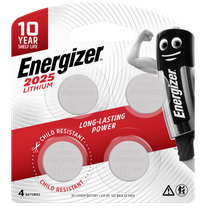 Energizer Lithium Coin Battery CR2025 4pk