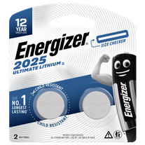 Energizer Ultimate Lithium Coin Battery CR2025 2pk