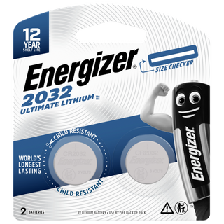 Energizer Ultimate Lithium Coin Battery CR2032 2pk