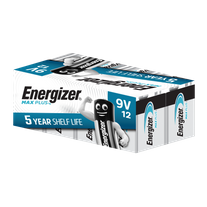 Energizer Max Plus Bulk 9V Battery 12pk