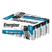 Energizer Max Plus Bulk D Battery 12pk