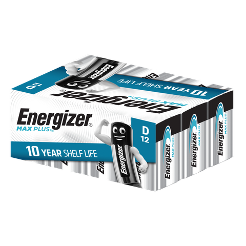 Energizer Max Plus Bulk D Battery 12pk