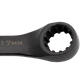 Crescent Spanner Set Open End Ratcheting Black 8-17mm 7pc