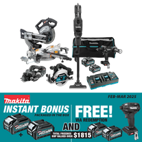 Makita XGT Cordless Black Edition Combo kit Brushless 5pc 40V 2.5Ah/4Ah