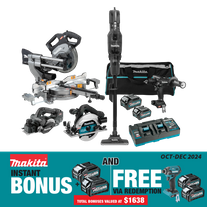 Makita XGT Cordless Black Edition Combo kit Brushless 5pc 40V 2.5Ah/4Ah