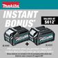 Makita XGT Cordless Black Edition Combo kit Brushless 5pc 40V 2.5Ah/4Ah