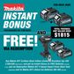 Makita XGT Cordless Black Edition Combo kit Brushless 5pc 40V 2.5Ah/4Ah