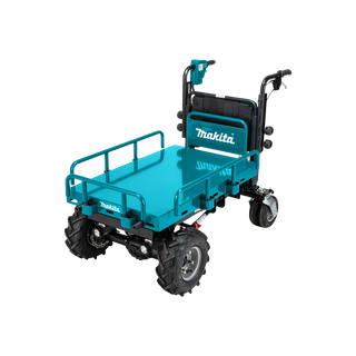 Makita Brushless Wheelbarrow Hydraulic Flat Bed 36V (2X18V) - Bare Tool