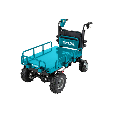 Makita Brushless Wheelbarrow Hydraulic Flat Bed 36V (2X18V) - Bare Tool