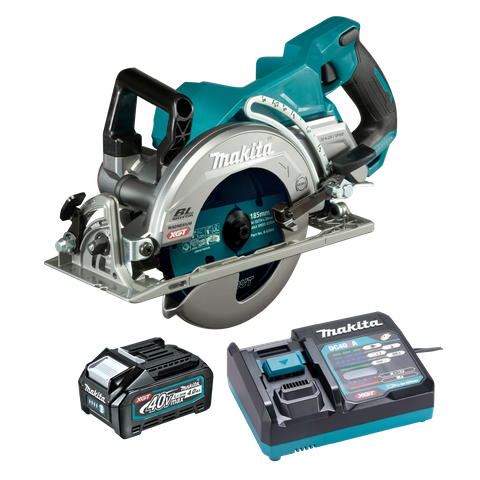 Makita XGT Cordless Circular Saw Rear Handle Brushless 185mm 40v 4Ah