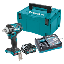 Makita XGT Cordless Impact Wrench Brushless 1/2in 630Nm C Ring 40v 2.5Ah