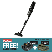 Makita LXT Cordless Stick Vacuum Stick Brushless Cyclonic Black 18v - Bare Tool