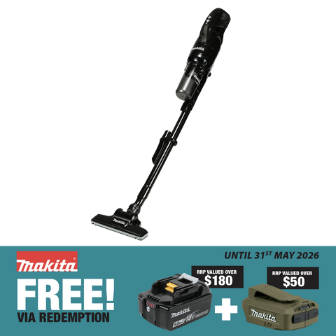 Makita LXT Cordless Stick Vacuum Stick Brushless Cyclonic Black 18v - Bare Tool