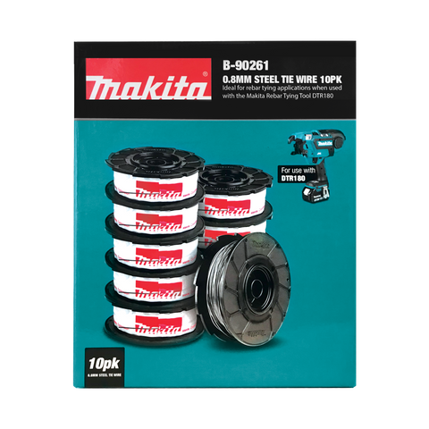 Makita Steel Tie Wire Cartridges 0.8mm 10Pk