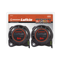 Crescent Lufkin NITE EYE Tape Measure 8m 30mm Twin Pack