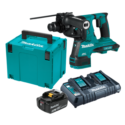 Makita LXT Cordless Rotary Hammer Drill SDS+ 28mm 36v 6Ah
