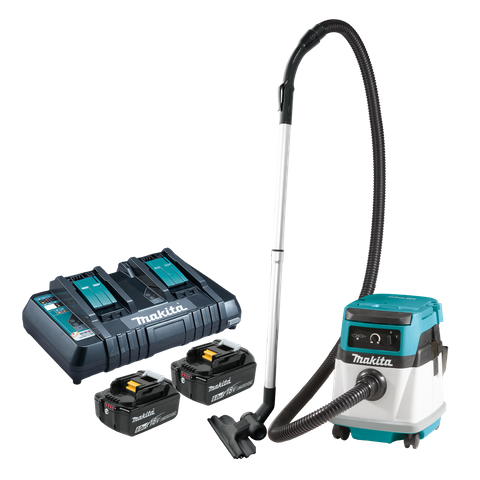 Makita LXT Cordless Vacuum Cleaner Wet & Dry 18Vx2 (36V) 6Ah