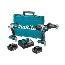 Makita LXT Cordless Hammer Drill & Impact Wrench 18v 6Ah