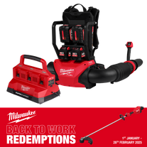 Milwaukee M18 Fuel Cordless Backpack Blower 18v 12Ah