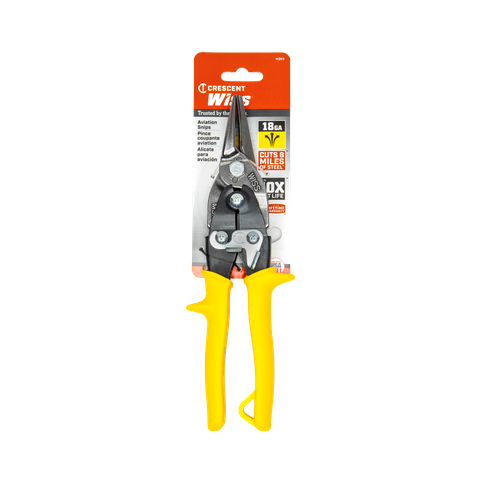 Crescent Wiss Aviation Snips Straight Cut Yellow