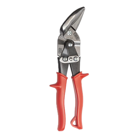 Crescent Wiss Aviation Snips Offset Left Cut Red