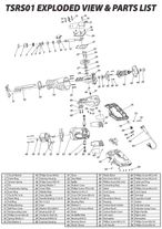 Parts for TSRS01 Reciprocating Saw