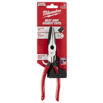 Milwaukee USA Long Nose Pliers 203mm Dipped Grip