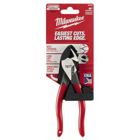 Milwaukee USA Diagonal Pliers 152mm Dipped Grip