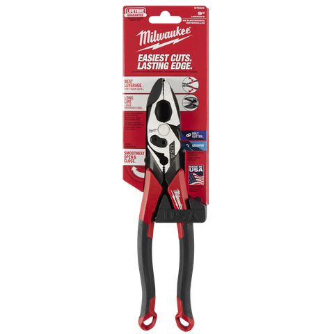 Milwaukee USA Combination Linesman Crimping Pliers with Comfort Grip