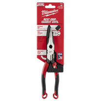 Milwaukee USA Long Nose Pliers 203mm With Comfort Grip