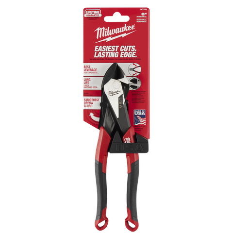 Milwaukee USA Diagonal Pliers 203mm with Comfort Grip